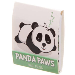 boekje met 6 nagelvijltjes met een panda erop