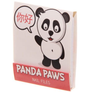 boekje met 6 nagelvijltjes met een zwaaiende panda