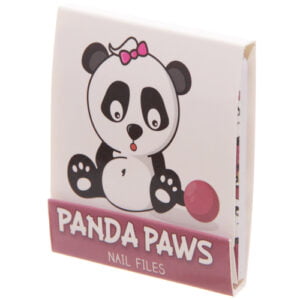 boekje met 6 nagelvijltjes met een panda erop