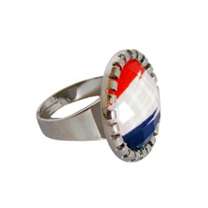 verstelbare ring met de Nederlands vlag