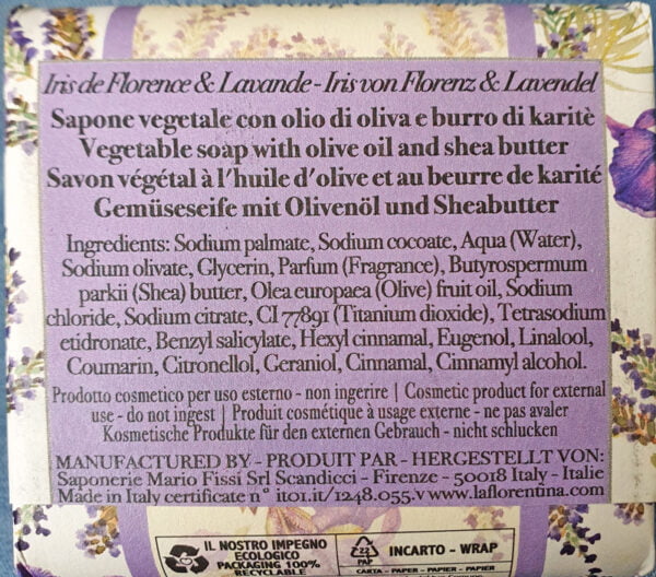 la florentina iris lavendel zeep 106 gram